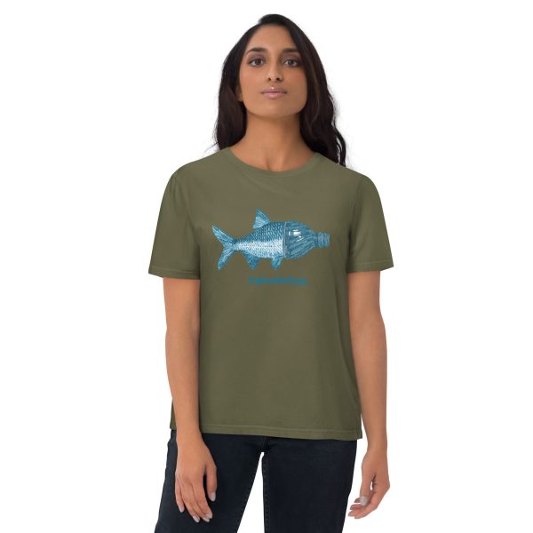 #Plasticfree Bottlefish unisex organic tee by femillustration