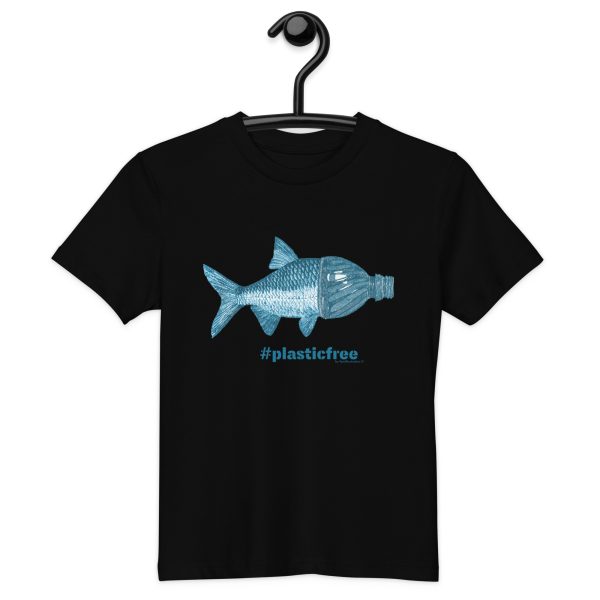 #Plasticfree Bottle Fish Organic cotton kids t-shirt - Image 10