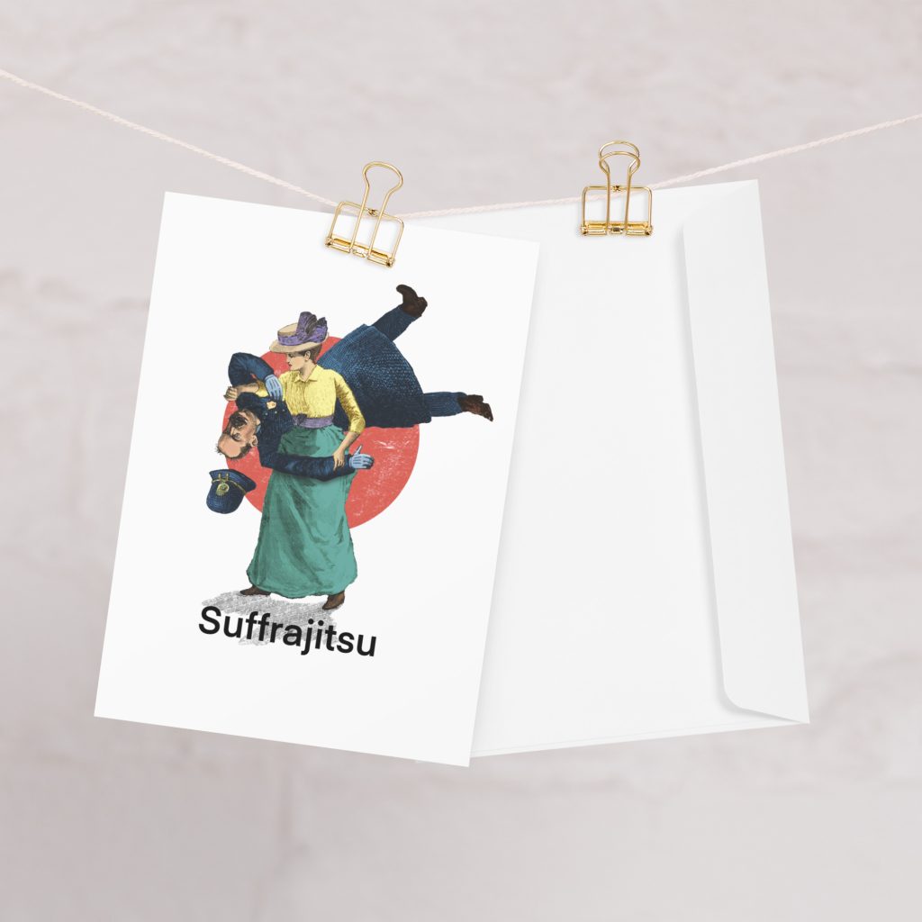 Suffrajitsu Greeting card